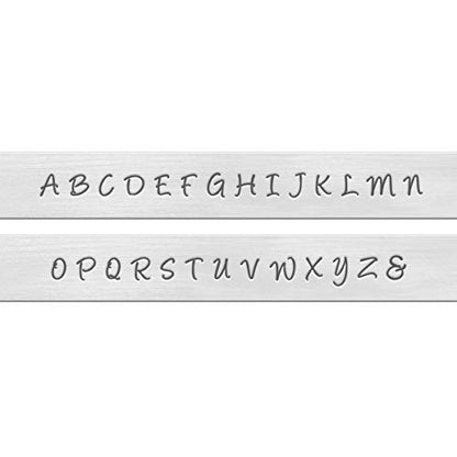 ImpressArt - Basic Bridgette Uppercase 3mm Letter Set for Hand Stamping Projects and Jewelry Making - color: Bridgette (3mm), size: Uppercase