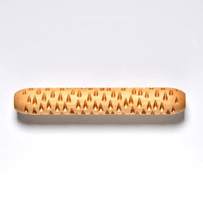 MKM Pottery Tools Wood Hand Rollers for Clay (HR-64 Rain) - size: HR-64 Rain