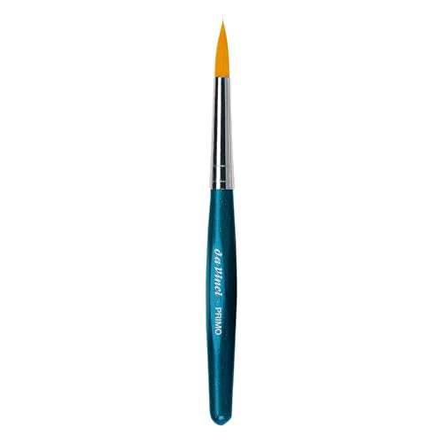 da Vinci Series 353B Primo Synthetic Round Brush, Size 12. (353B-12) - color: Blue, style: Round Synthetic