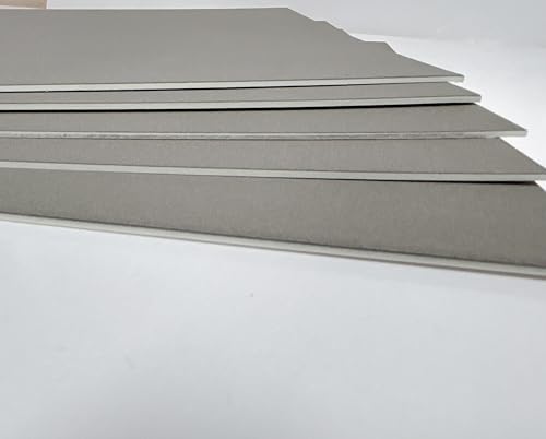 MAIMOUFIN Archival Sanded Pastel Boards for Artists Heavyweight Drawing Boards, 5 Pack Pastel Pad Miexd Media Art Paper for Acrylic,Pencils & Charcoal Soft Oil Pastels (15.4" x 10.7") (Brown)