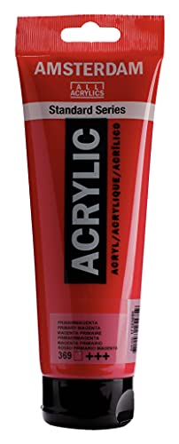 Amsterdam Standard Series Acrylic Tube 250 ml Primary magenta 369 (17123690) - color: Primary Magenta, size: 8.45 Fl Oz (Pack of 1)
