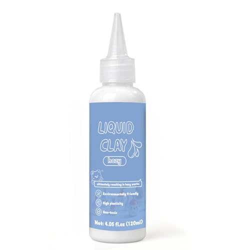 Liquid Polymer Clay Translucent 120 ml, Liquid Clay for Polymer Clay Oven-Bake, for DIY Enthusiasts, Education and Crafting, Easy to Shape & Multi-Mold Compatible | Easy to Shape & Multi-Mold Compatible,Flexible after Baking,Bake 150-170°C 15-45min,for al