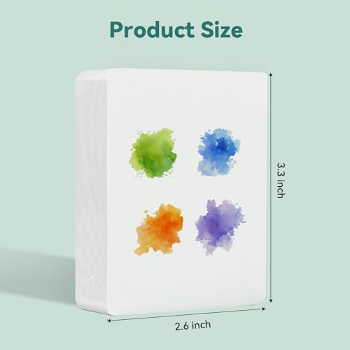 LIGHTWISH Mini Watercolor Sketchbook 60 Sheets 2.6 x 3.3 inch 100% Cotton Cold Press 300gsm/140lb,Mini Travel Small Watercolor Book Square Painting Notebook Tearable Art Paper Sketchbook - size: 2.6*3.3in