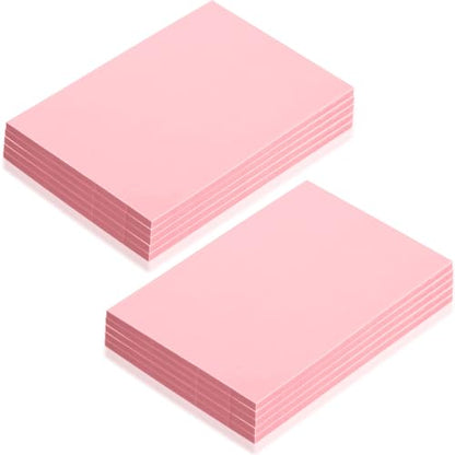 10 Pcs 4" x6“ Pink Rubber Art Soft Linoleum Carving Block, Rubber Crafts Linocut Block for Printmaking,Stamp Carving Block - size: 10