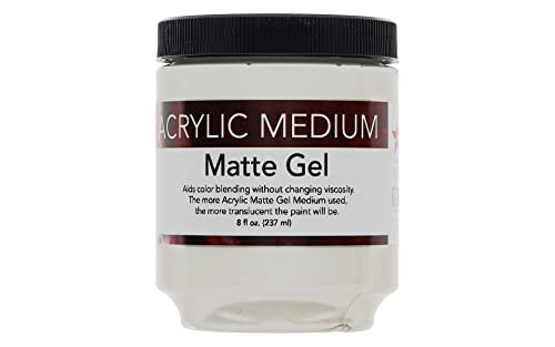 Art Advantage 3250-08 8-Ounce Acrylic Matte Gel, Medium - style: Matte Gel Medium