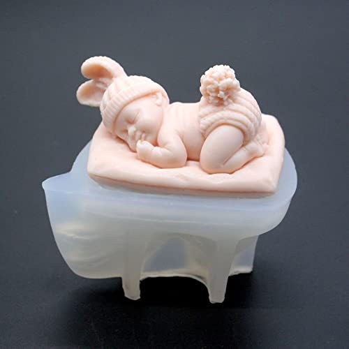 Sleep Baby Silicone Resin & Soap Mold - Portrait & Candle Molds, Craft Supplies - color: soap-sleepy-baby