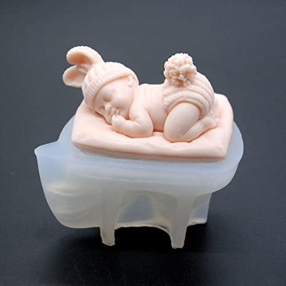 Sleep Baby Silicone Resin & Soap Mold - Portrait & Candle Molds, Craft Supplies - color: soap-sleepy-baby