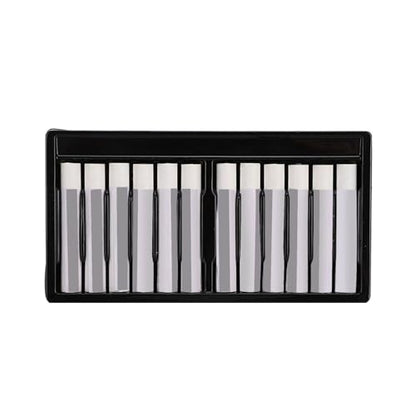 12Pcs White Oil Pastels, Single Colors Oil Paint Sticks Set, White Soft Oil Pastels, Fine Oil Pastel Set for Beginners, Indoor Activities, Painter, School Supplies