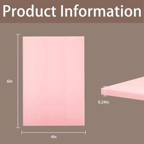 10Pcs 4"x6" Linoleum Blocks for Printmaking, Premium Rubber Linocut Block, Soft Relief Printing Supplies for Stamp Carving, Printing, DIY Crafts and Art Projects - color: linocut block 4x6x0.24in-10pcs