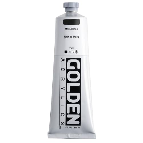 GOLDEN Heavy Body Acrylics, Mars Black, 5 fl. oz. Tube