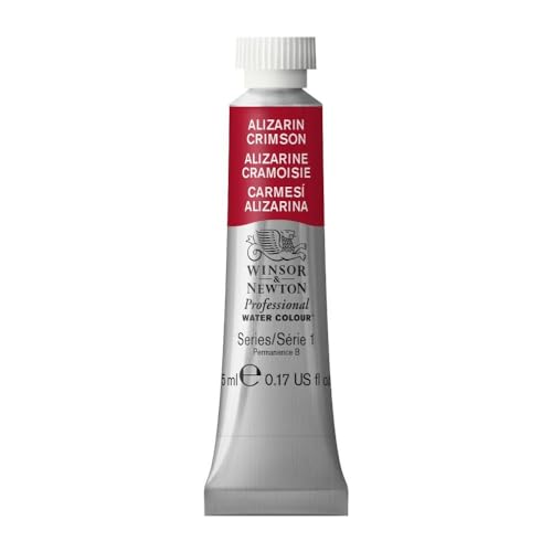 Winsor & Newton Professional Watercolor, 5ml Tube, Alizarin Crimson - color: Alizarin Crimson, style: 0.17-oz Tube