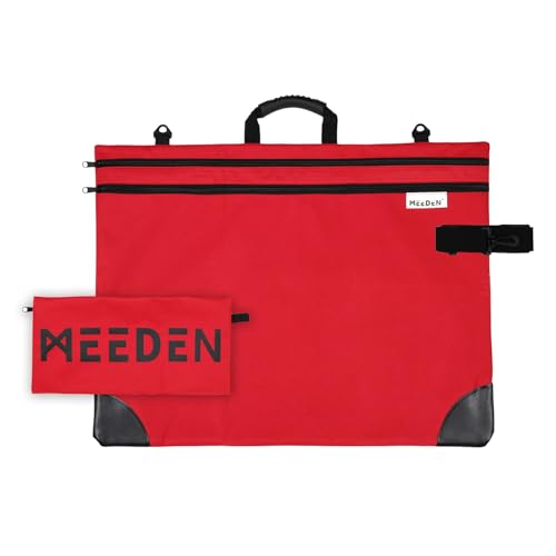 MEEDEN Art Portfolio Bag: 20 X 26 Inch Portfolio Canvas Case - Red - color: Red, size: 20" X 26"
