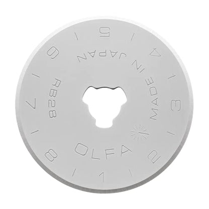 OLFA 28mm Rotary Replacement Blades (RB28-10) - Tungsten Steel, 10 Blades