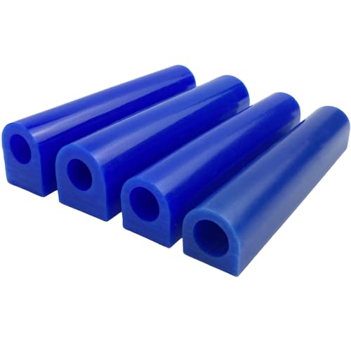 NIUPIKA Carving Wax Ring Tube for Making Rings Mold Hard Wax Blank Large Flat Side Tube Blue Color (All) - size: All