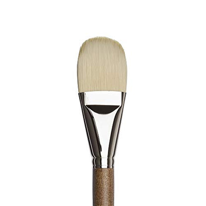 Winsor & Newton Artists' Oil Synthetic Brush, Filbert #20 | Synthetic Flagged Bristles, Excellent Color Carrying Capacity, Handmade in England, For Oil Paint - style: Filbert #20