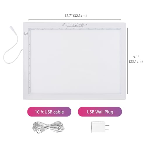 DIAMOND ART CLUB A4 Light Pad for Diamond Painting - color: A4 Light Pad