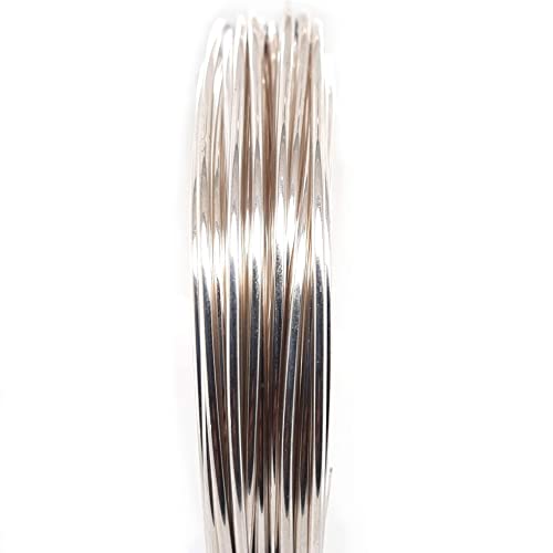 925 Sterling Silver Wire, 18 Gauge, Round, Dead Soft, 15FT by CRAFT WIRE | Sterling Silver Wire for Jewelry Making, Wire Wrapping, Solid 925 Sterling Silver, High Quality Made in USA - size: 18 Gauge, style: 15 Feet