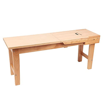 Creative Mark Belgian Art Horse - 40.25" x 11.38" x 17", Beechwood Drawing Bench and Easel with Sturdy Construction, Permanent Legs, 120/90-Degree Angles, Wooden Locking Pin, Built-in Storage