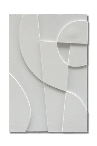 Art Hand-Painted White Abstract Texture Art Oil Painting 36x24 inch Modern Minimalist Art Canvas Wall Decoration - color: Yi088