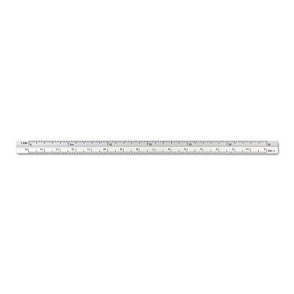 Alumicolor Aluminum Architect Metric Pocket Scale, 15CM, Silver (Pack of 2) - color: Silver, size: 1 Count (Pack of 2), style: Architecht METRIC