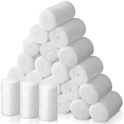 Treela 24 Rolls Cotton Cast Padding Individually Wrapped,6 Inch x 8.9 Ft | Soft Undercast for Plaster Casts, Pet Bandages, Halloween Mummy Decor, Mask Making, Art Projects, Comfortable Wrap - size: 6 Inch x 8.9 ft