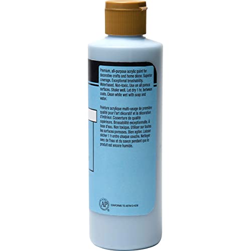 FolkArt Matte Acrylic Craft Paint, 8 oz, Blue Belle - color: Blue Belle, size: 8 Fl Oz (Pack of 1)