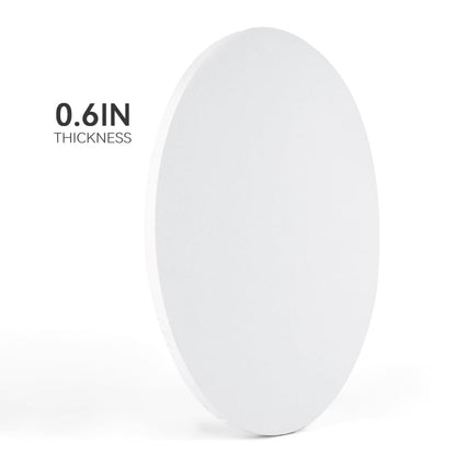 TRANSON 3 Sizes Oval Shaped Stretched Canvas Primed Ready for Painting - size: Oval 3PCS