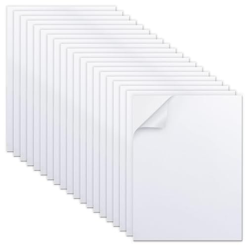 MEARCOOH 20-Pack Self Adhesive Foam Sheets, White 2mm Sticky Eva Foam Paper 9x12 Inch for Crafts Cardmaking Photo Frames Classroom Scrapbooking - color: White, size: 229 x 305 x 2 mm