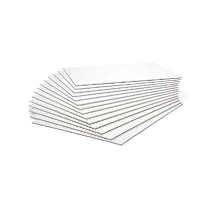 KINGART White Canvas Panel Set – Rectangle, 8x10 Inch, 14-Pack – 100% Cotton, Pre-Primed Gesso Artist Boards for Acrylic, Oil, Sketching, & Mixed Media Painting - color: White, size: 8" x 10"