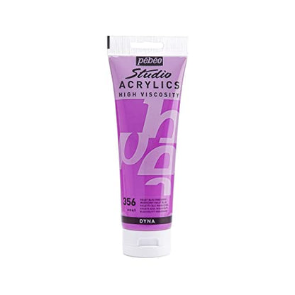 PEBEO Studio Acrylics High Viscosity, Fine Acrylic, 250 ml - Iridescent Violet Blue (169356) - color: Iridescent Violet Blue, size: 8.45 Fl Oz (Pack of 1)