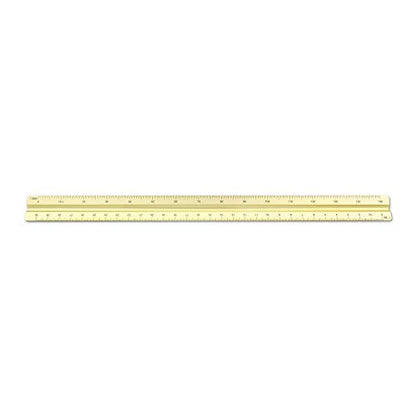 Alumicolor 3650-2 Aluminum Combination Solid Drafting Scale, 12IN, Gold - color: Gold, size: 12 Inch, style: Combination