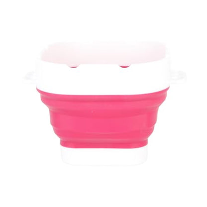 Paint Brush Washer,Collapsible Portable Silicone Paint Brush Washing Bucket Painting Brush Cleaning Water Cup Paint Brush Basin Cleaner for Acrylic Watercolor Painting (Red) - color: Red