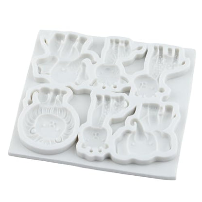 Animal Polymer Clay Mold Lion Elephant Giraffe Silicone Molds - color: Style R