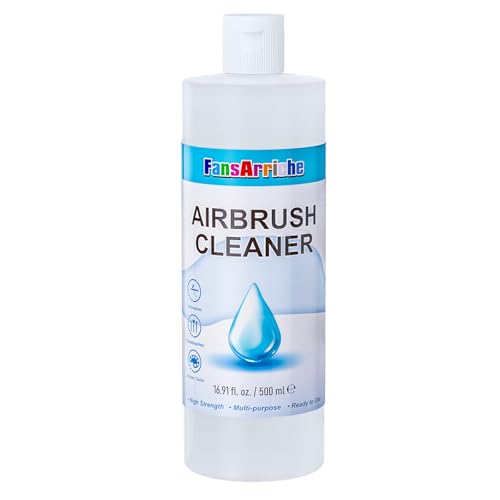 FansArriche Airbrush Cleaner, 16.91 fl oz Air Brush Cleaning Solution - size: 16.91 Fl Oz (Pack of 1)