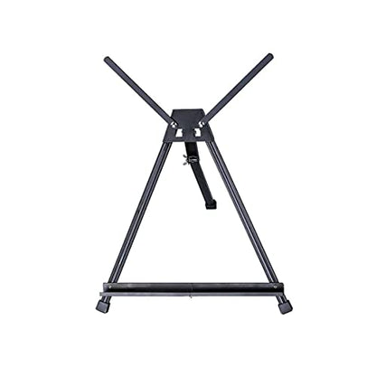 KINGART Adjustable Black Aluminum Table Top Display Easel with Extension Arm Wings -15" to 21" High - Portable Artist Tripod Folding Frame Stand - Holds Canvas, Paintings, Books, Photos, Signs