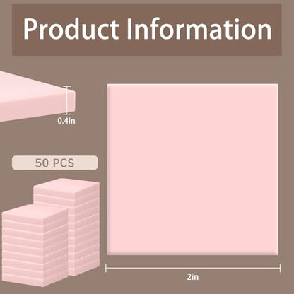 50Pcs Square Linoleum Blocks for Printmaking,2x2in Premium Rubber Stamps, Printmaking Supplies for Printing, Stamp Making, and a Wide Range of DIY Craft Projects - color: Square 2x2x0.4in-50pcs