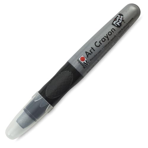 Marabu 01409003082 Creative Art Crayons, Silver - color: Silver