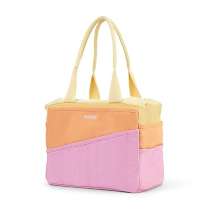 Soolla Studio Bag: Art Supply Storage Organizer & Pottery Tool Bag, Washable Tote, Yarn Bag, Crochet, 30 Pockets, 15+ Colors - color: Becca Sands
