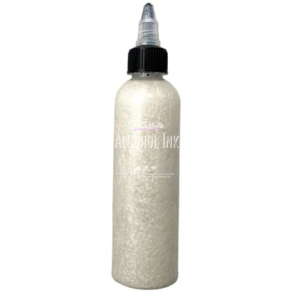 Premium Alcohol Ink|Metallic or Glitter by Ezgi Sertcetin (Glitter Diamond White) - color: Glitter Diamond White