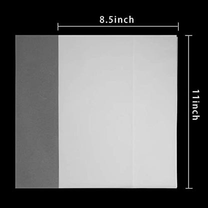 Translucent Vellum Paper 8.5x11 Inches, 50 Sheets Printable Transparent 93GSM/63LBS Vellum Paper for Printing Sketching Tracing Drawing - color: Translucent-50 Sheets