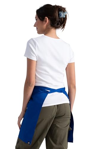 Chef Works Unisex Half Bistro Server Apron - color: Royal