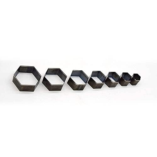 Alloy Steel Hexagon Shape Cutting Die for Cardboard, Leather, PVC, Fabric Good Helper for Handicraft (Steel08) - color: Steel08