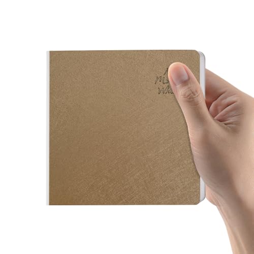 Pink Champagne Hardcover Sketchbook Square Hardbound Sketch Journal 4.7 x 4.7 Inch 42 Sheets Art Book 250GSM Ultra Smooth Paper Ideal for Pencils,Water Color Pen,Marker Pen - color: 250gsm-Pink Champagne