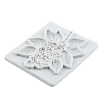 Flower Polymer Clay Mold Flower Branch Leaf Silicone Molds - color: Style J