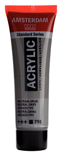 Amsterdam Standard Series Acrylic Tube 20ml Neutral Grey 710 (17047100) - color: Neutral Grey, size: 1 Count (Pack of 1)