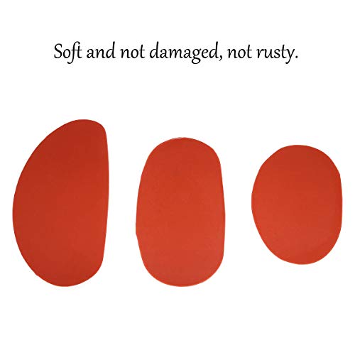 MEETOOT Clay Rubber Three Piece Set Soft Mud Tools Rib for Pottery and Clay Artists Casting Clay on Wheels, Hand-Built or Engraved