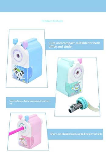 Cute Cartoon Electric Pencil Sharpener - Battery/Plug-in, Auto Sharpening for Kids Classroom/Home, Colored Pencils & Crayons Sharpener