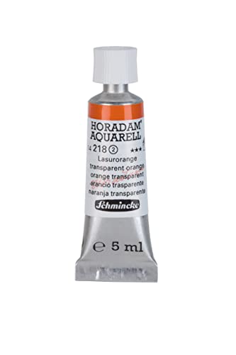 Schmincke - HORADAM® AQUARELL - finest artists' watercolours, glaze orange - 5 ml - color: 218 transparent orange, size: 0.17 Fl Oz (Pack of 1)