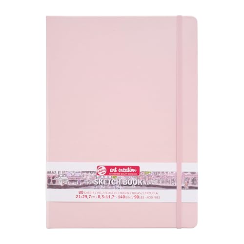 Talens Art Creation Sketchbook, Pastel Pink, 80 Sheets, 8.3 x 11.7 in - color: pastel pink, size: 21×30cm