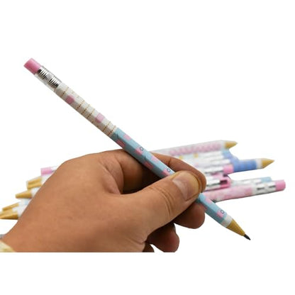 12 Pack 2.0mm Cute Mechanical Pencils with 12 Extra 2B Refill Leads